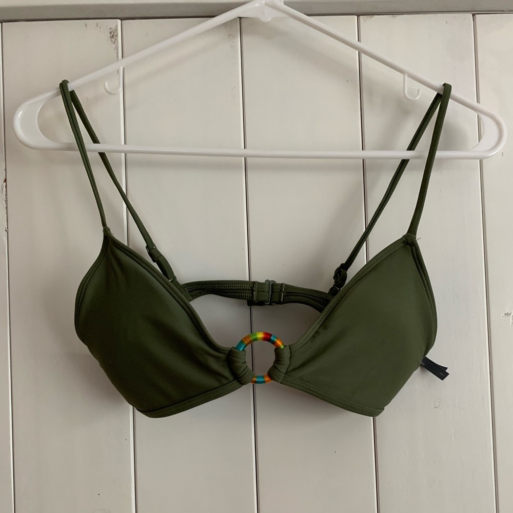 Army Green Bikini Top